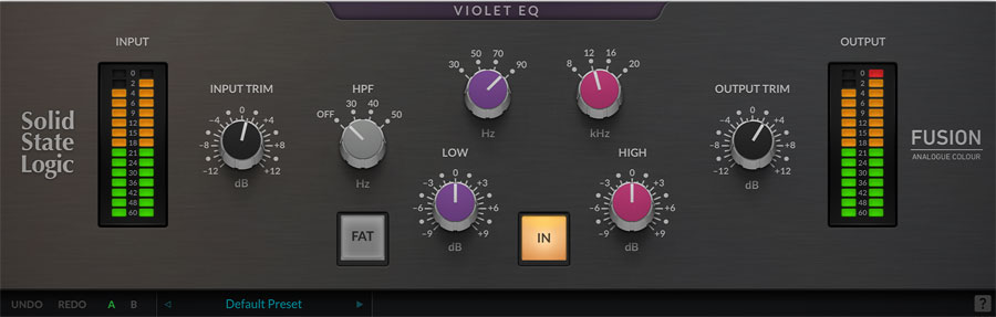 Solid State Logic Fusion Violet EQ