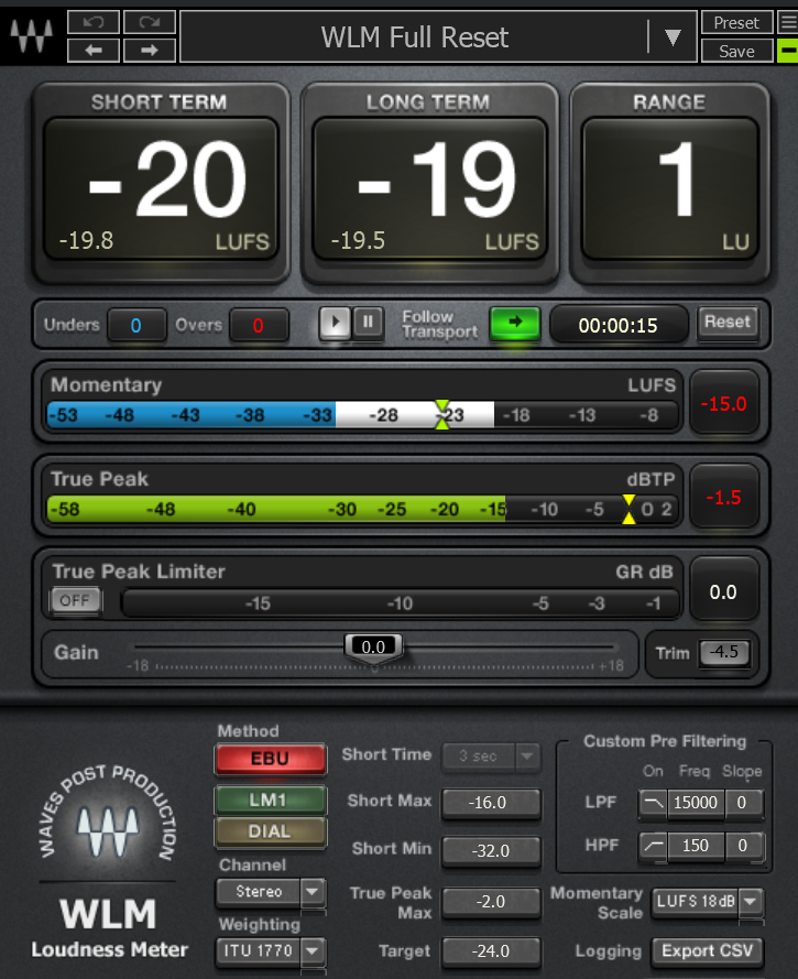 WLM Loudness Meter