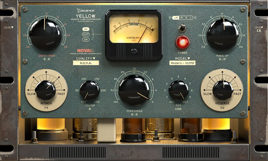 acustica audio yellow