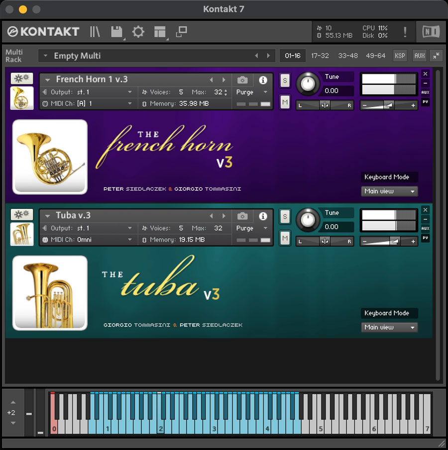 Samplemodeling French Horn and Tuba v3