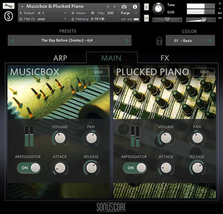 Sonuscore ORIGINS Vol II Music Box and Plucked Piano