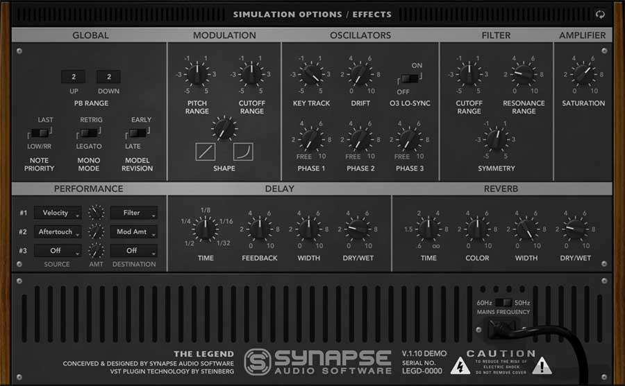 Synapse Audio Software The Legend 2