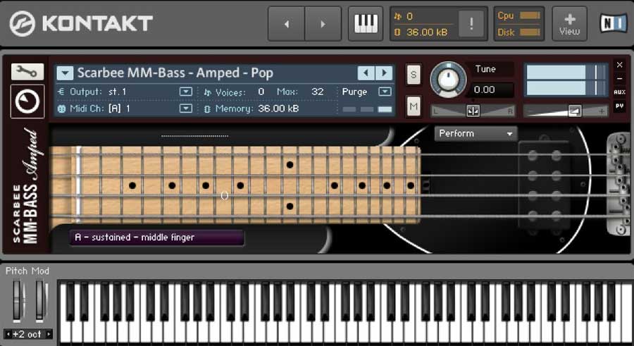 native instruments Scarbee MM Bass Amped