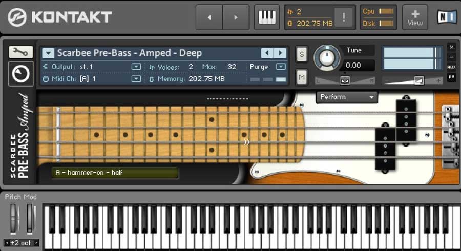 native instruments Scarbee Pre Bass Amped